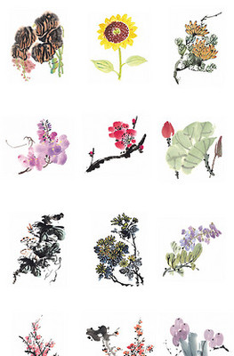 水墨花卉圖案在家用電器設(shè)計(jì)中的藝術(shù)融合